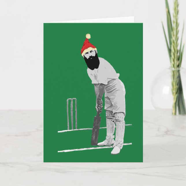 Carte de Noël de cricket (Devant)