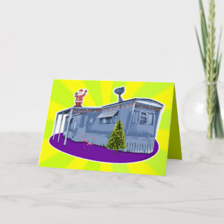 Carte de Noël de déchets de remorque