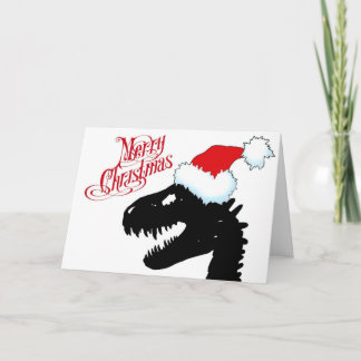 Carte de Noël de dinosaure