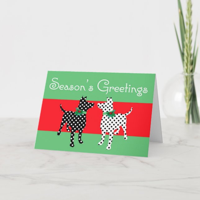 Carte de Noël de Dotty Dogs (Devant)