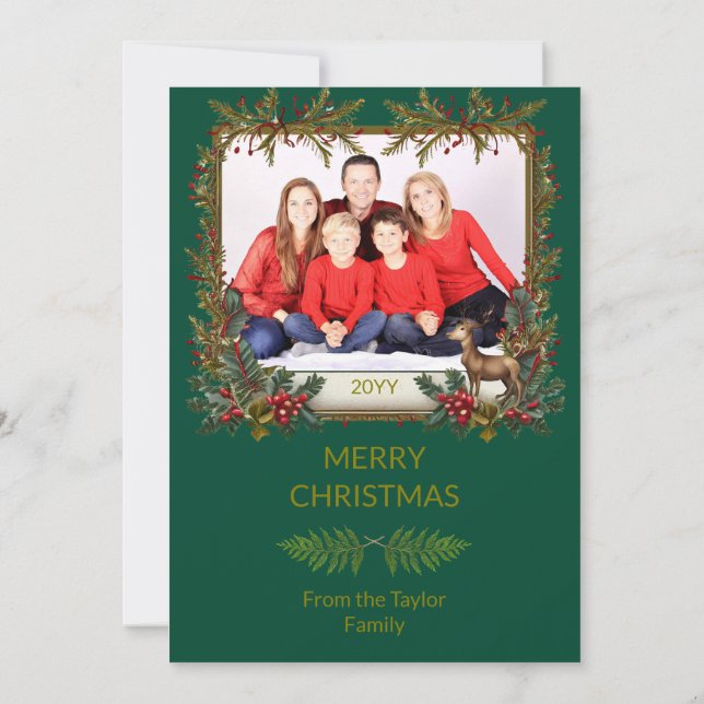 Carte de Noël de famille (Dos)