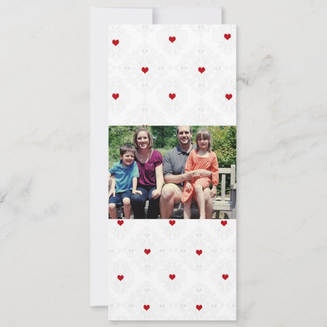 Carte de Noël de famille 4x9 (Devant)