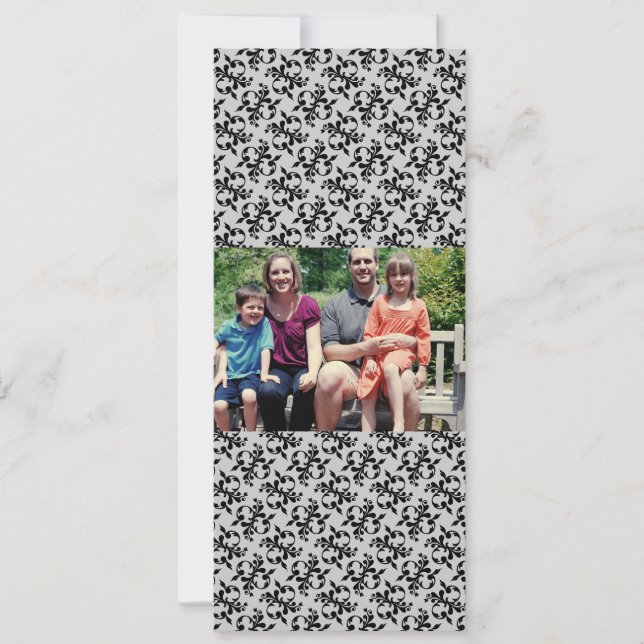 Carte de Noël de famille 4x9 (Devant)