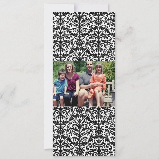 Carte de Noël de famille 4x9 (Devant)