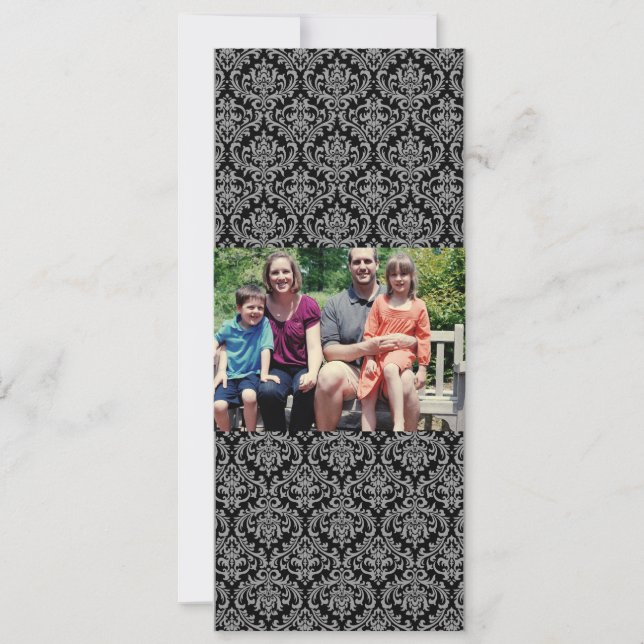 Carte de Noël de famille 4x9 (Devant)