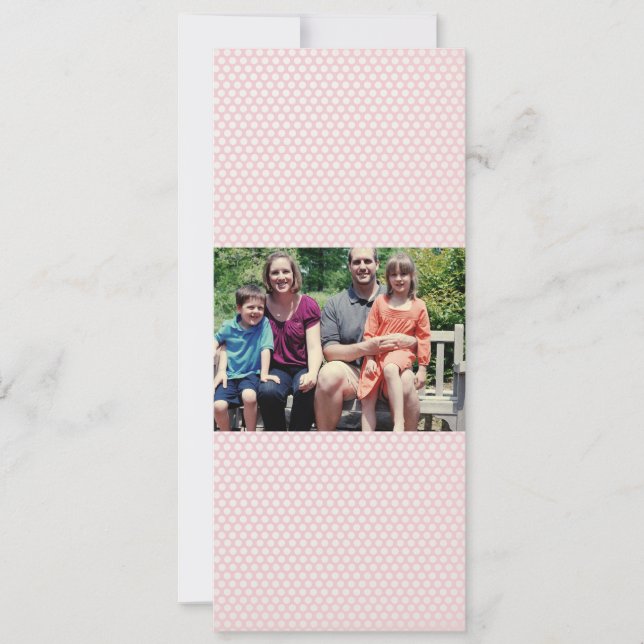 Carte de Noël de famille 4x9 (Devant)