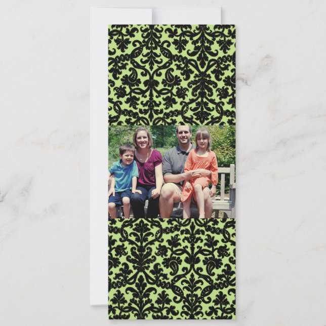 Carte de Noël de famille 4x9 (Devant)