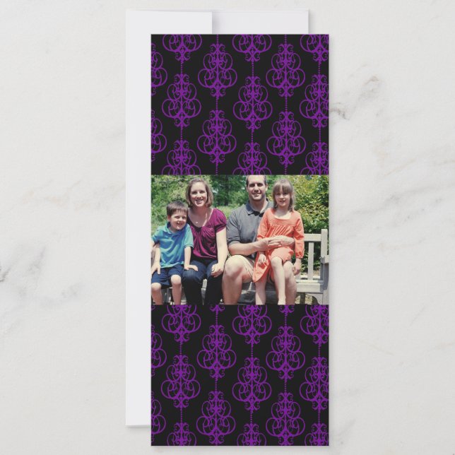Carte de Noël de famille 4x9 (Devant)