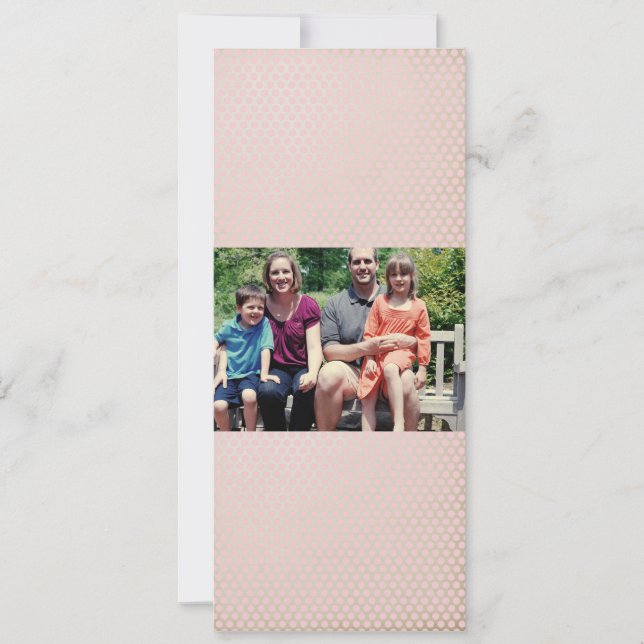 Carte de Noël de famille 4x9 (Devant)