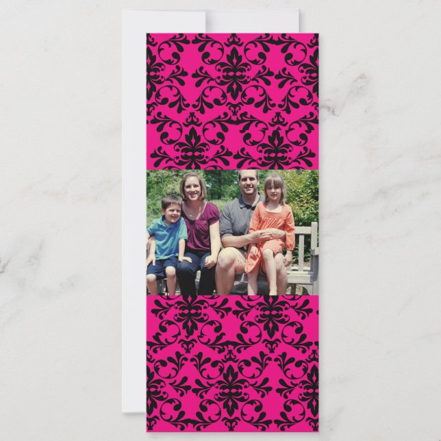 Carte de Noël de famille 4x9 (Devant)