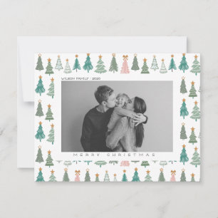 Carte de Noël de famille de joie de Noël 