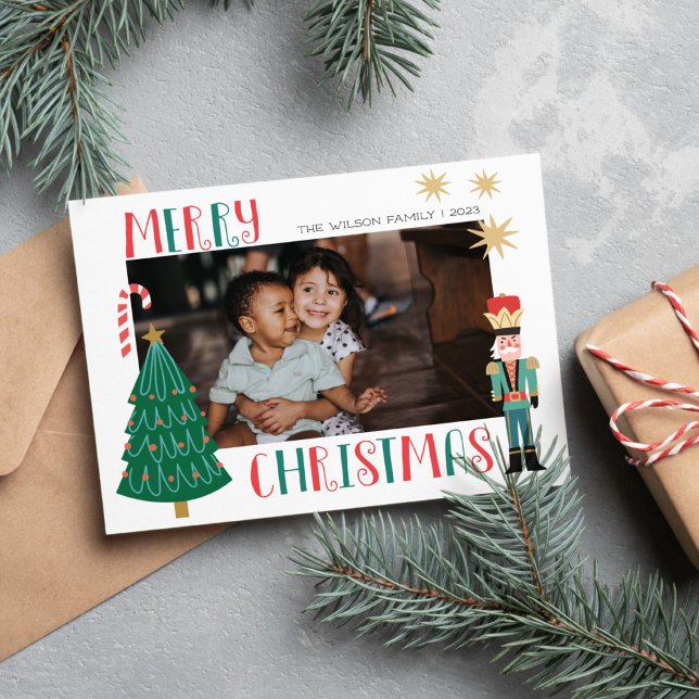 Carte de Noël de famille de Noël de joie de Xmas (Créateur téléchargé)