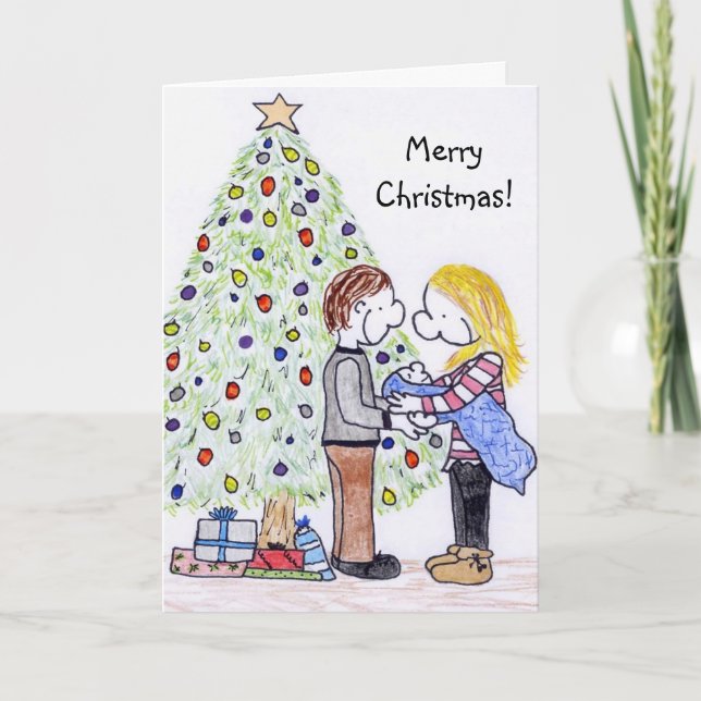 Carte de Noël de famille Lizzy's People (Devant)