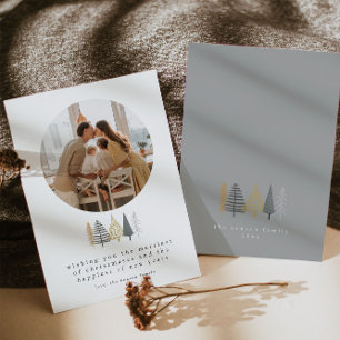 Carte de Noël de famille moderne