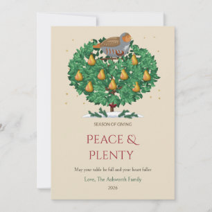 Carte de Noël de famille Pearwood Twelvetide