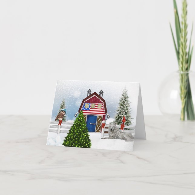 Carte de Noël de ferme (Devant)