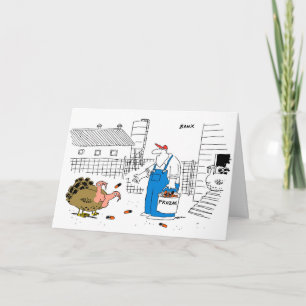 Carte de Noël de ferme de la Turquie