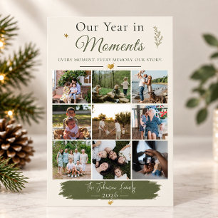 Carte de Noël de fin d'année personnalisée pour la