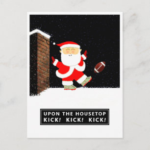 carte de Noël de football