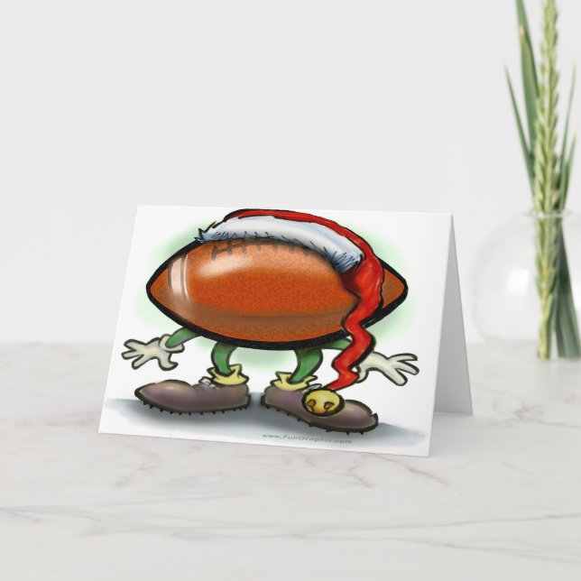 Carte de Noël de football (Devant)