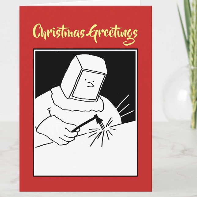 Carte de Noël de forgeron ou de soudeur (Créateur téléchargé)