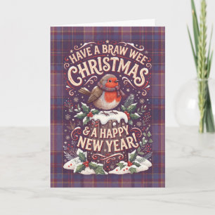 Carte de Noël de gnome de Noël Braw Wee