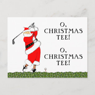 Carte de Noël de golf