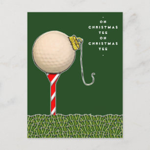 carte de Noël de golf amusante