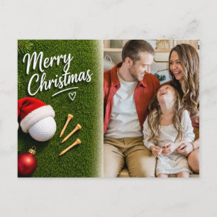 Carte de Noël de golf Créez votre propre photo de