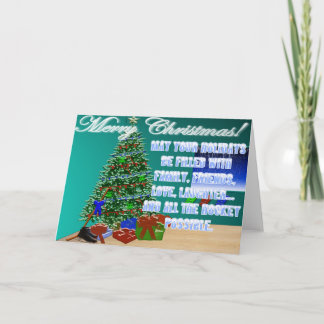 Carte de Noël de hockey