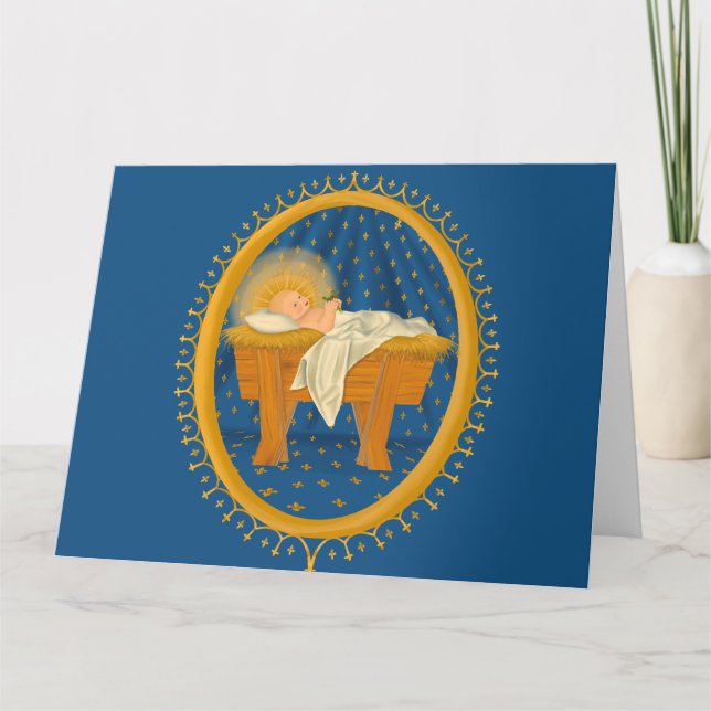 Carte de Noël de Jésus bébé (Devant)