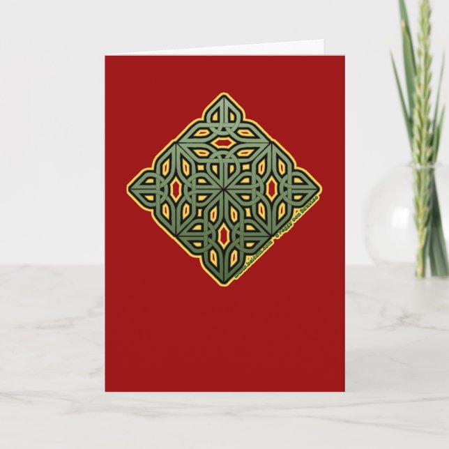 Carte de Noël de Knotwork d'Irlandais (Devant)