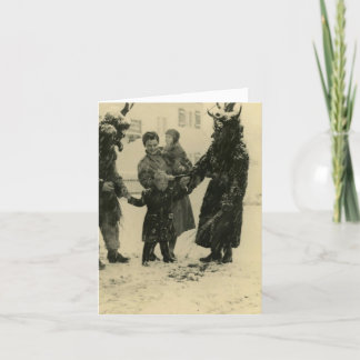 Carte de Noël de Krampus