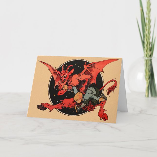 Carte de Noël de Krampus (Devant)