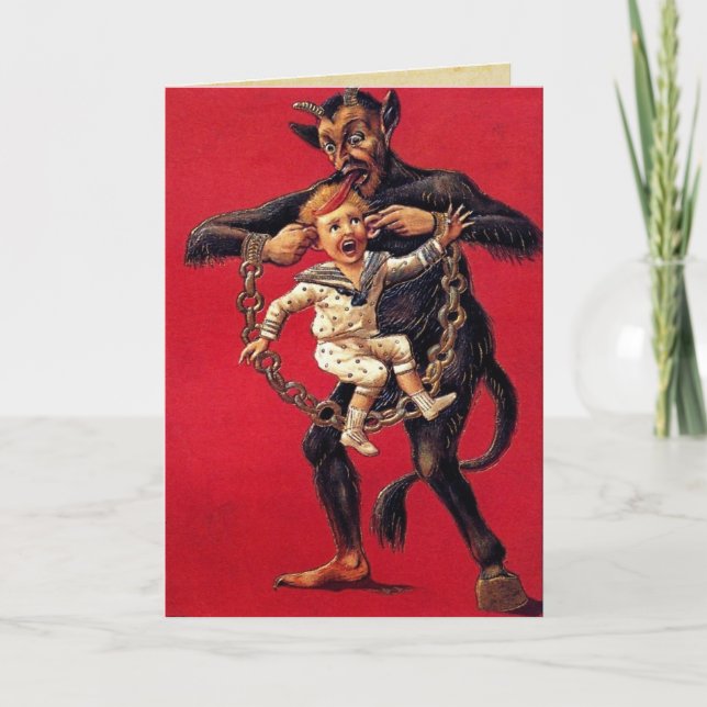 Carte de Noël de Krampus (Devant)