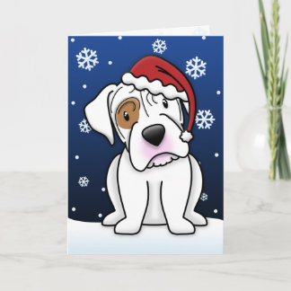 Carte de Noël de la boîte blanche de Kawaii