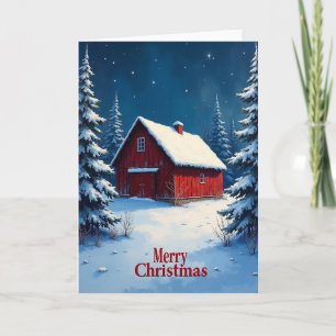 Carte de Noël de la Cabane Rouge