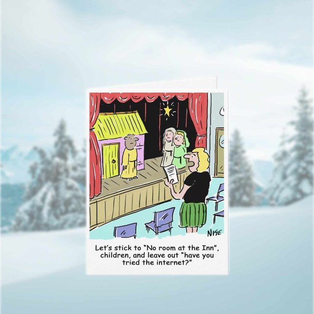 Carte de Noël de la crèche scolaire (Créateur téléchargé)