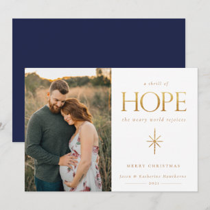 Carte de Noël de la famille Golden Hope