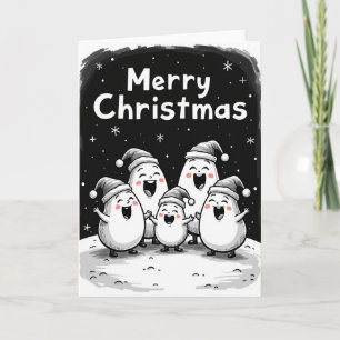 Carte de Noël de la famille Joyful Pebble