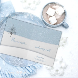 Carte de Noël de la forêt enchantée