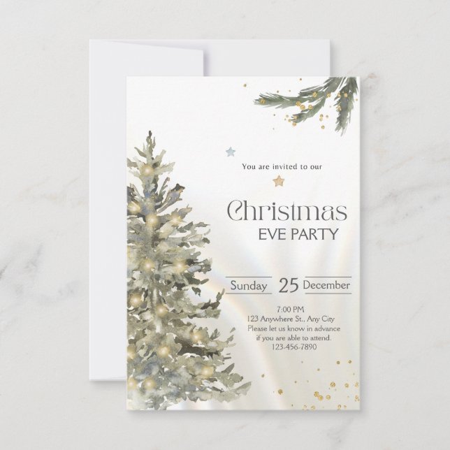 Carte de Noël de la magie de Noël dans chaque floc (Devant)