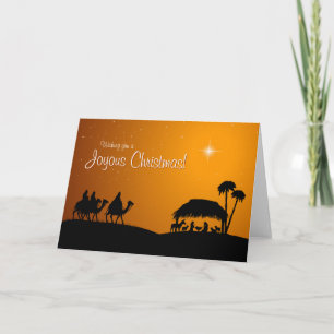 Carte de Noël de la Nativité