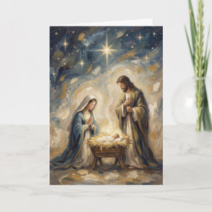 Carte de Noël de la Nativité