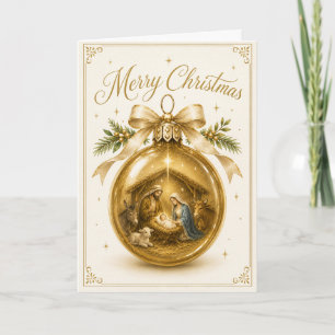 Carte de Noël de la Nativité
