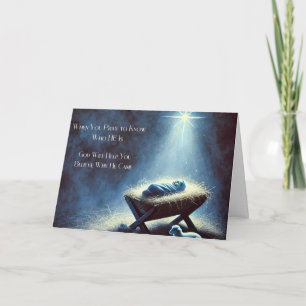 Carte de Noël de la Nativité Sacrée