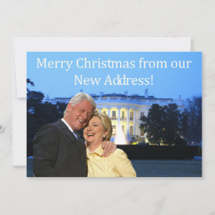 Carte de Noël de la nouvelle adresse de Hillary et