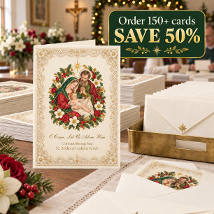 Carte de Noël de la paroisse catholique de la Sain