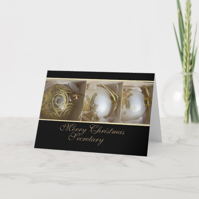 carte de Noël de la secrétaire Merry (Devant)