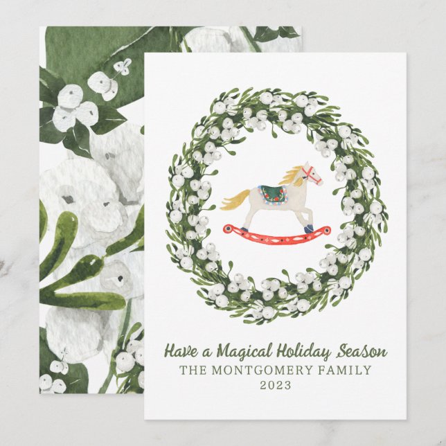 Carte de Noël de la végétation du ballet Casse-Noi (Devant / Derrière)